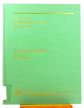 Item #514527 Moses Kimhi: Commentary on the Book of Job. Herbert W. Basser, Barry D. Walfish