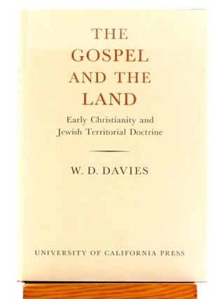 The Gospel and the Land: Early Christianity and Jewish Territorial Doctrine