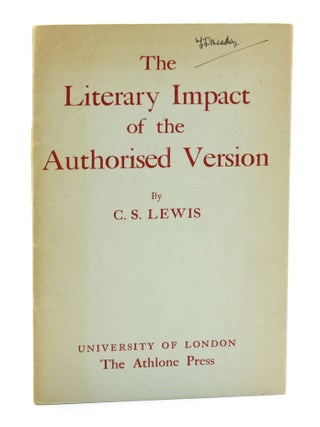 THE LITERARY IMPACT OF THE AUTHORISED VERSION