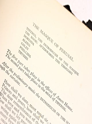 THE MASQUE OF PERUSAL