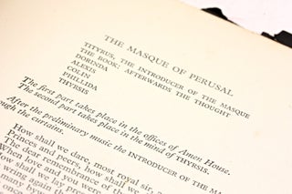THE MASQUE OF PERUSAL