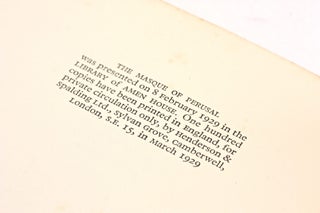 THE MASQUE OF PERUSAL