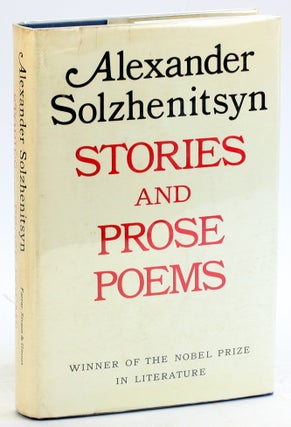 Item #5334 Stories and Prose Poems (English and Russian Edition). Aleksandr Isaevich Solzhenitsyn