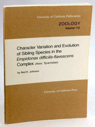 Item #5552 Character variation and evolution of sibling species in the Empidonax...