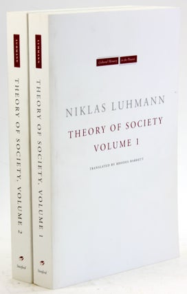 Item #5625 Theory of Society, Volume 1 (Cultural Memory in the Present). Niklas Luhmann