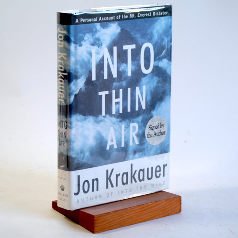 Item #568 Into Thin Air: A Personal Account of the Mount Everest Disaster. Jon Krakauer.