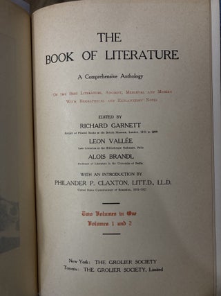 THE BOOK OF LITERATURE (32 VOLUMES IN 16)
