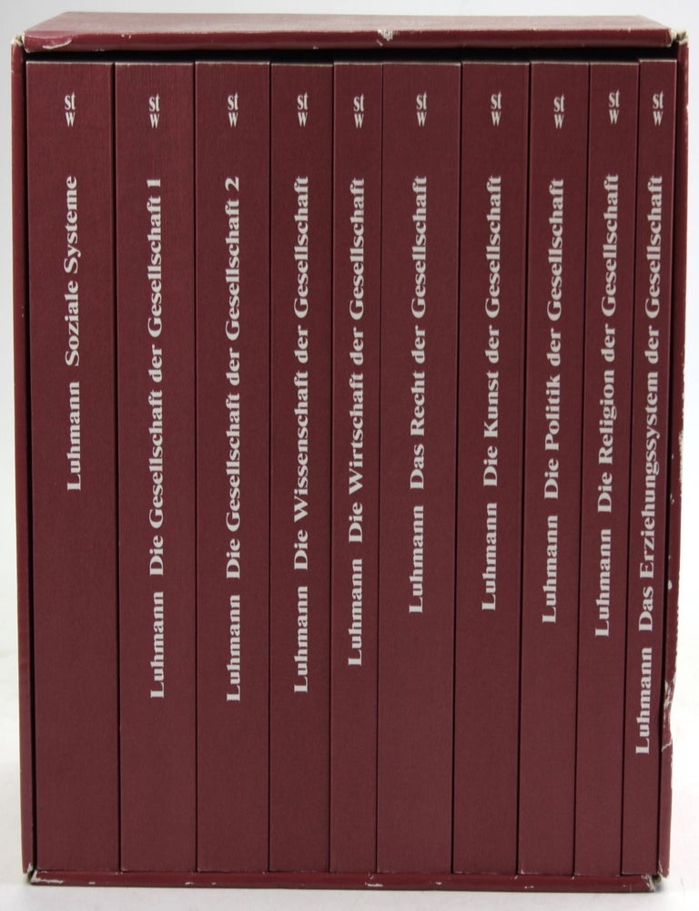 Item #6089 Suhrkamp Taschenb&uuml;cher Wissenschaft, Theorie der Gesellschaft, 9 Bde. Niklas Luhmann.