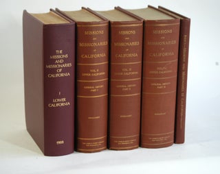 Item #619 THE MISSIONS AND MISSIONARIES OF CALIFORNIA (5 VOLUME SET