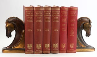 Item #6468 BOSWELL’S LIFE OF JOHNSON [6 Volume Set. Mary Hyde Inscription]. James Boswell,...