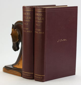 Item #6698 SAMUEL BUTLER: Author of Erewhon (1835 - 1902) A Memoir (2 VOLUMES). Henry Festing Jones