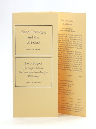 [with Autograph Signed Letter] TWO LOGICS: The Conflict between Classical and Neo-Analytic Philosophy