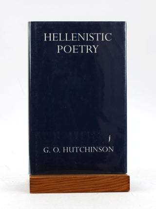 Item #7478 Hellenistic Poetry. G. O. Hutchinson